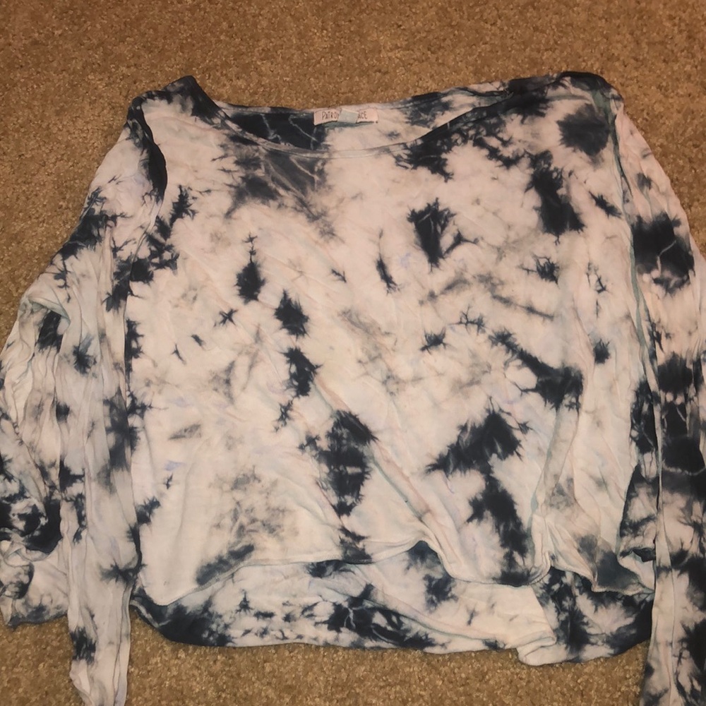 TYE DYE CROP LONG SLEEVE